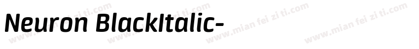 Neuron BlackItalic字体转换